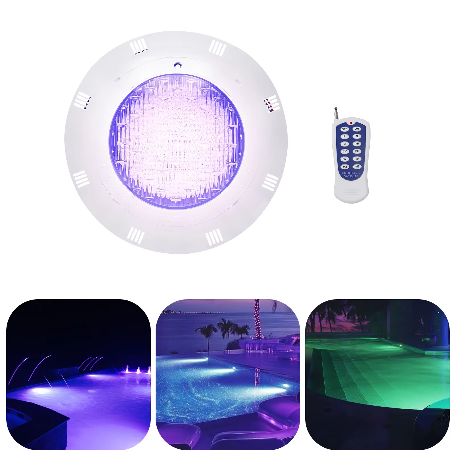 Lumière de piscine sous-marine changement de couleur LED