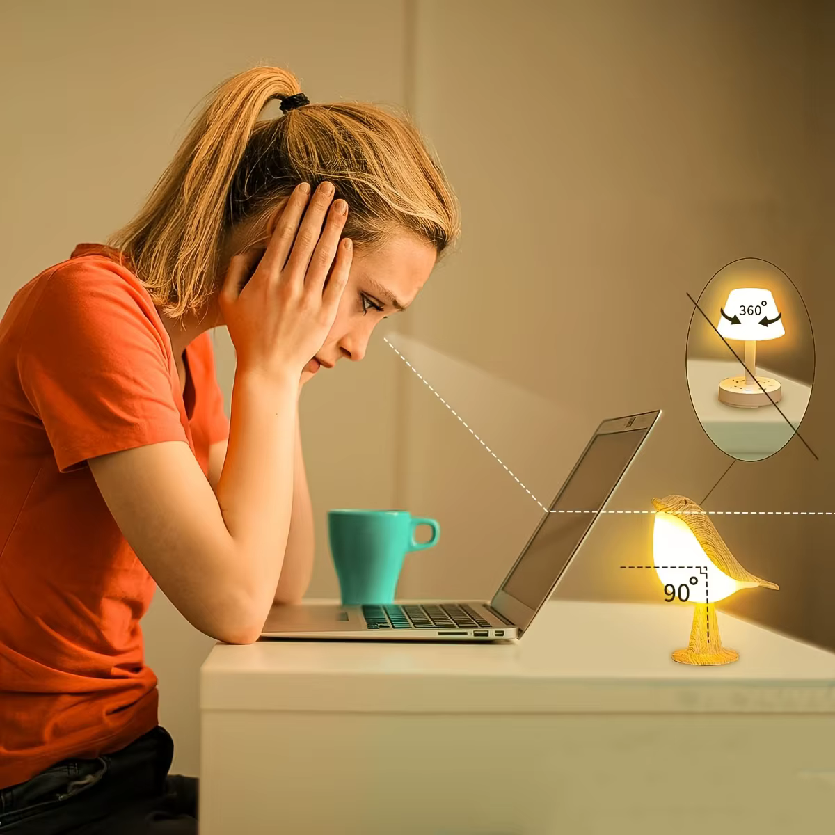 Lampe LED Oiseaux