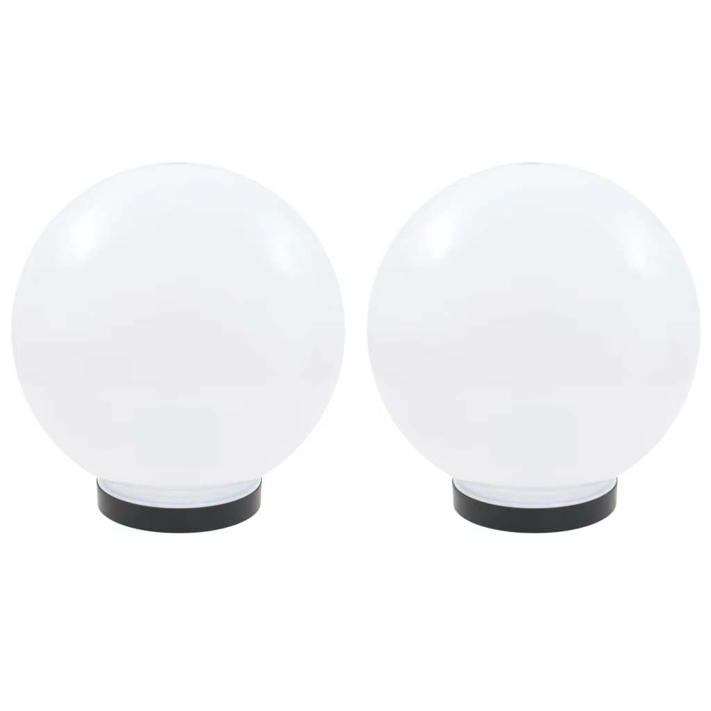 Lot de 2 lampes LED sphériques pour Jardin