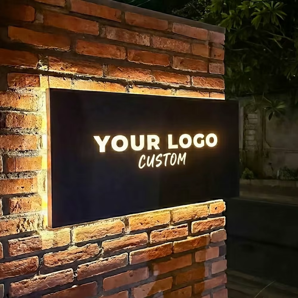 Enseigne Commerciale Extérieure Personnalisée, Boîte à Lumière LED