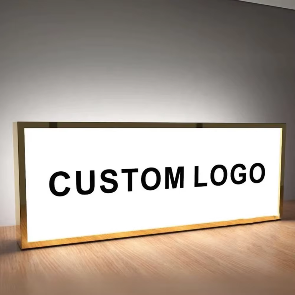 Enseigne Commerciale Extérieure Personnalisée, Boîte à Lumière LED
