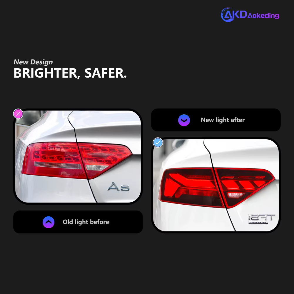 Feux arrière LED dynamiques avec clignotants animés Audi A5 S5 2008-2016
