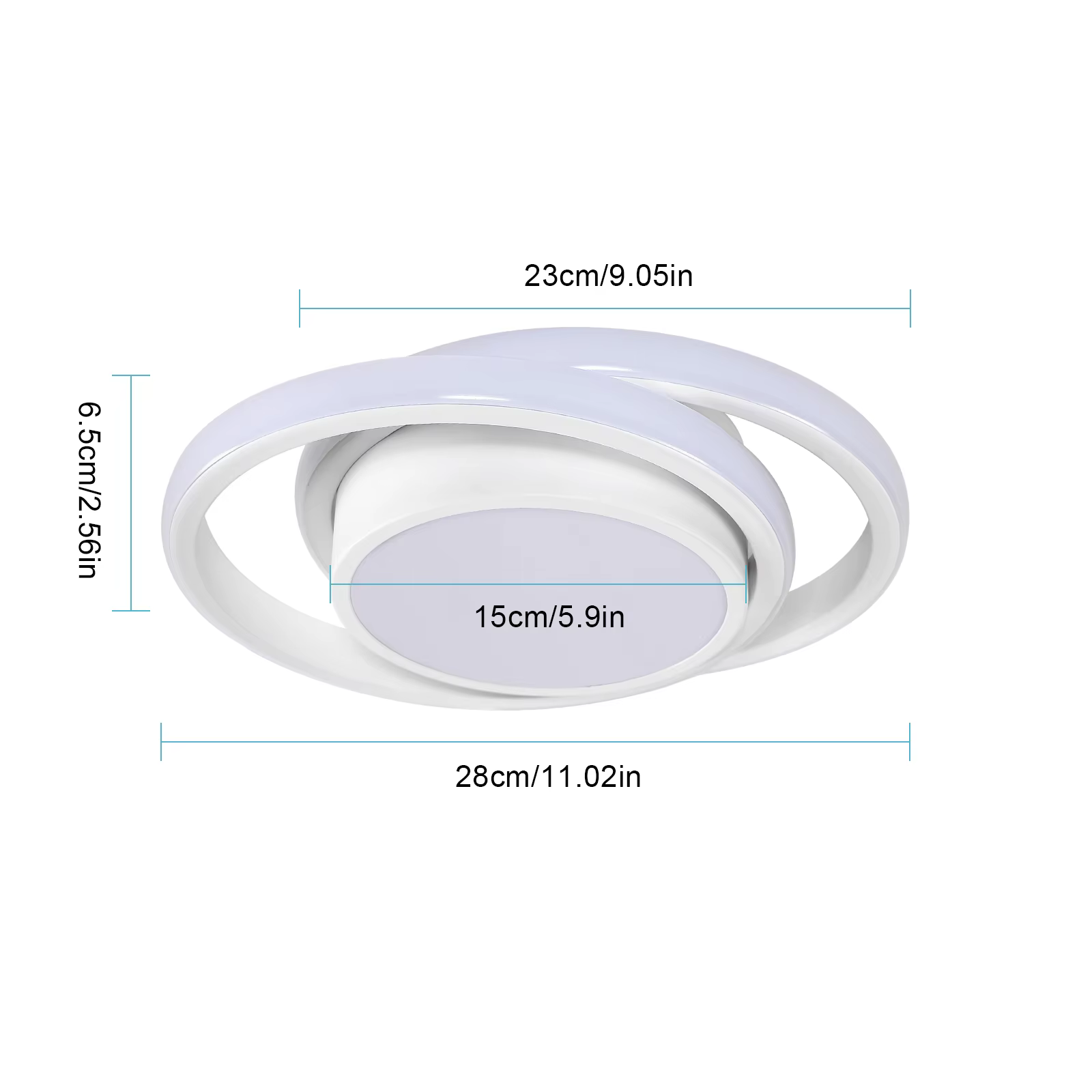 Plafonnier LED Salon Modèle Blanc 32W