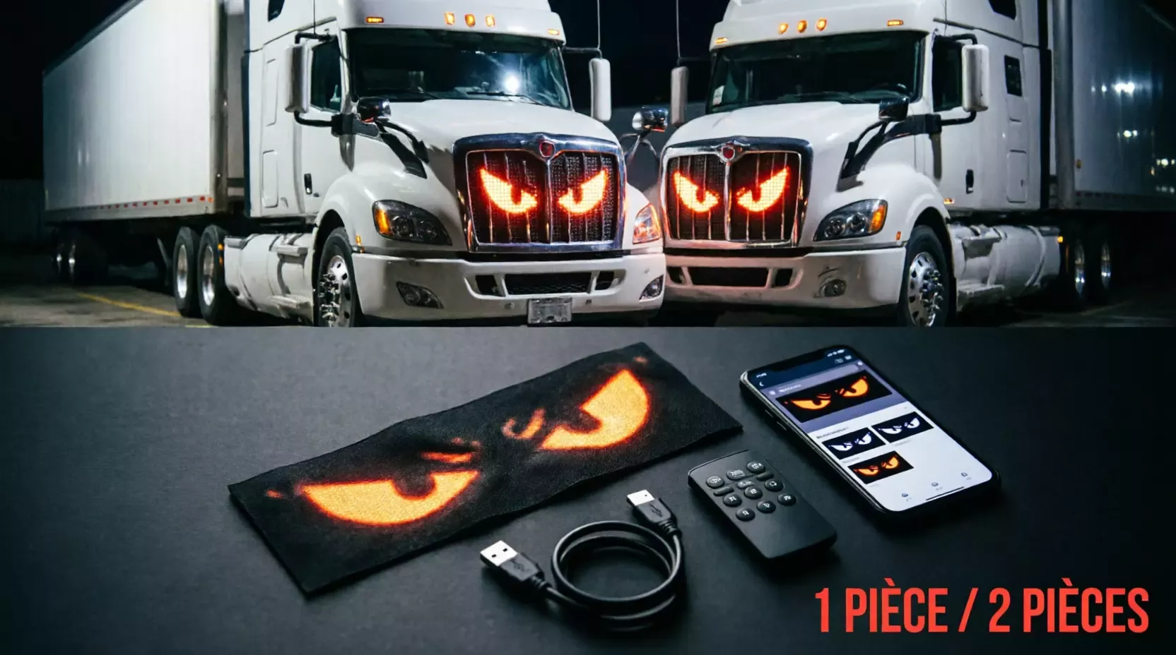 Affichage LED flexible programmable pour voiture