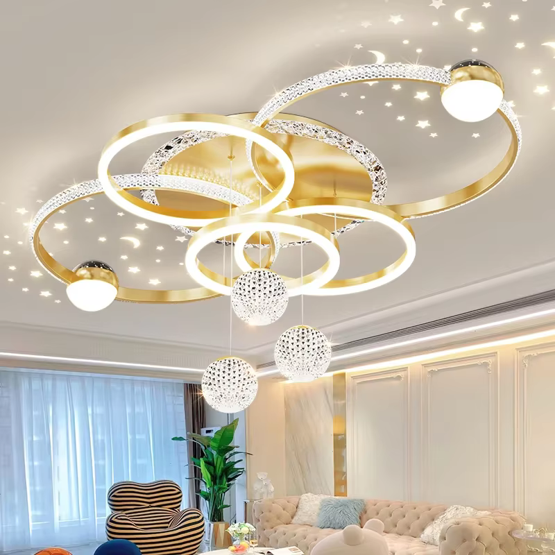 Plafond moderne à LED lumière pour salon