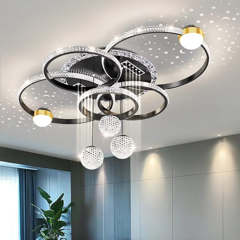 Plafond moderne à LED lumière pour salon