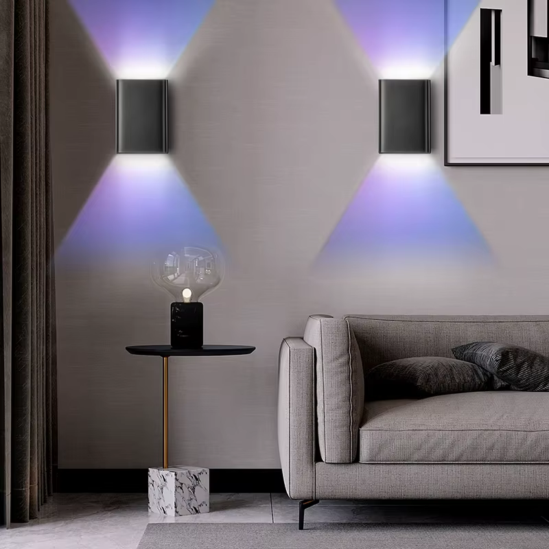 2 pièces mur LED lumières appliques chambre salon