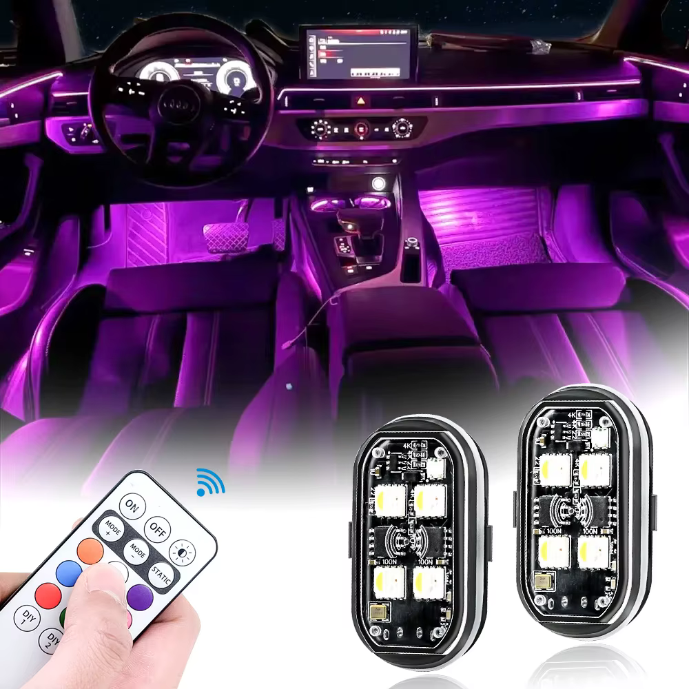 Lumières stroboscopiques LED sans fil pour Voiture 