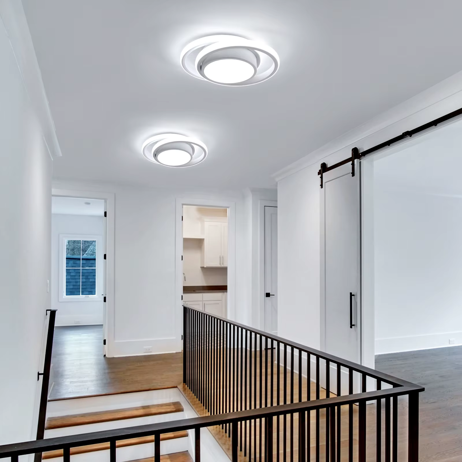 Plafonnier LED Salon Modèle Blanc 32W