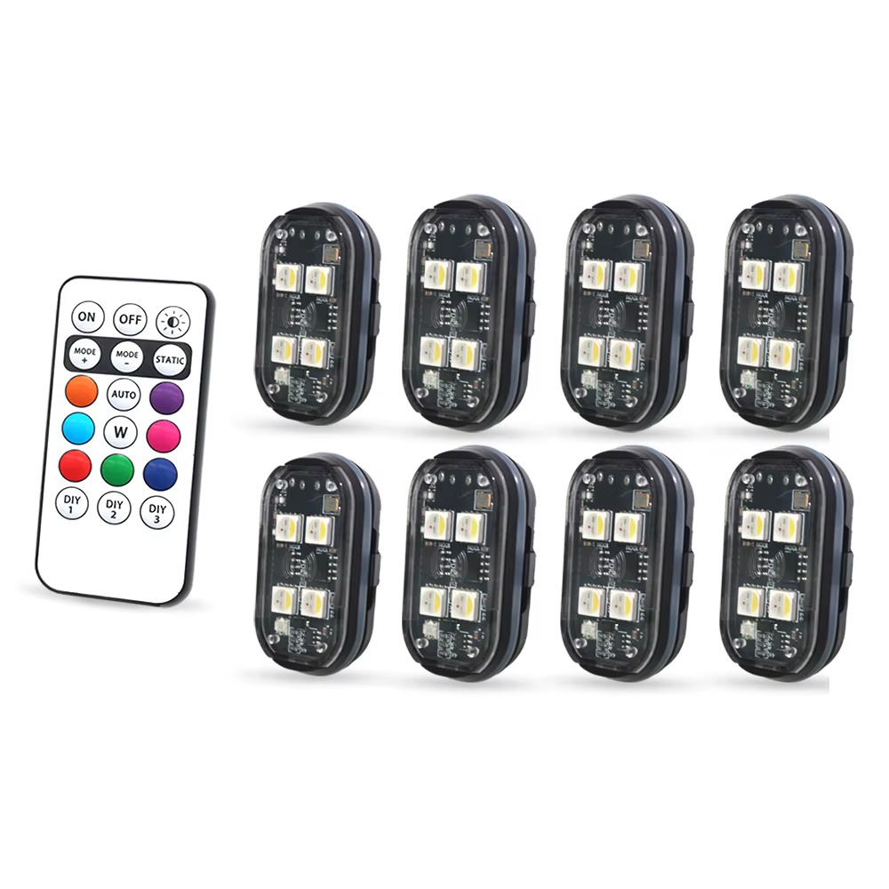 Lumières stroboscopiques LED sans fil pour Voiture 