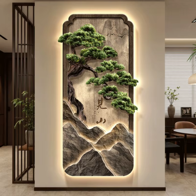 Lampe murale LED néo-chinoise, pour couloir