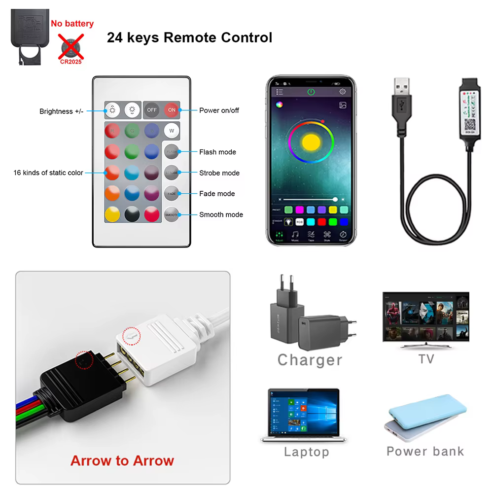 Bande lumineuse LED Bluetooth