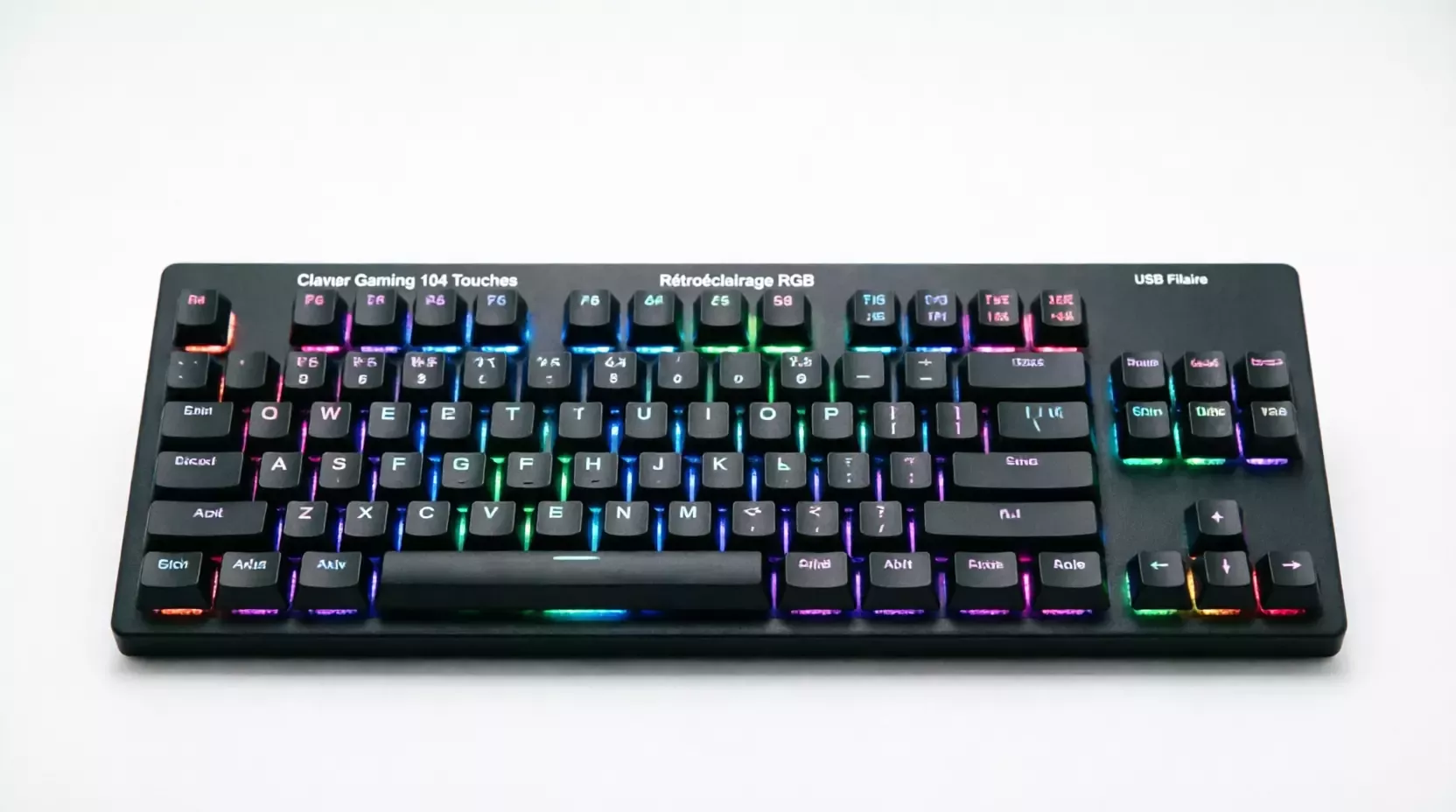Clavier filaire LED Mécanique 104 Touches