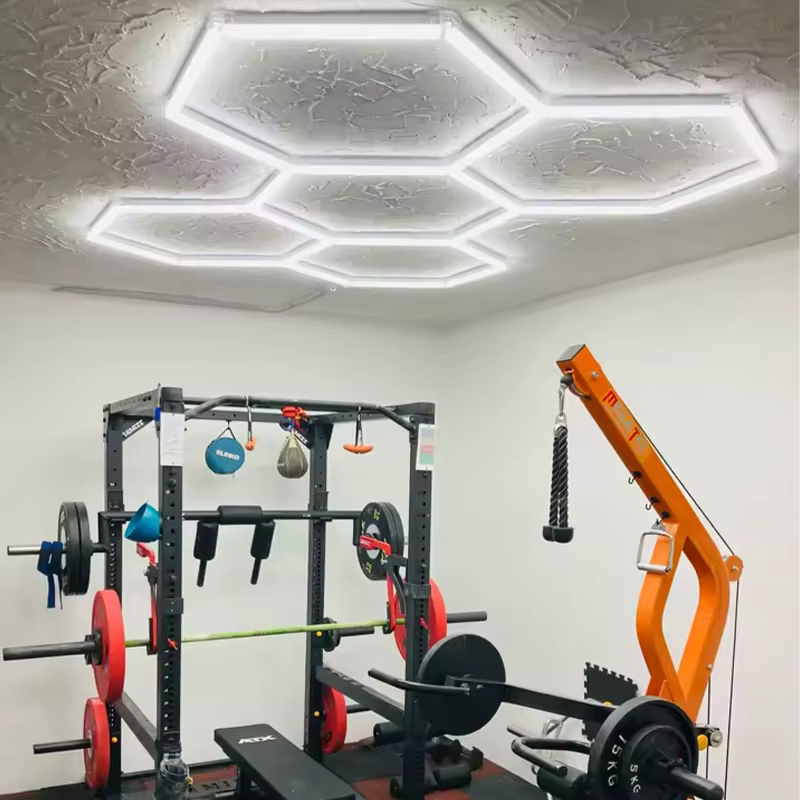 Éclairage LED hexagonal pour Garage éclairage de plafond 