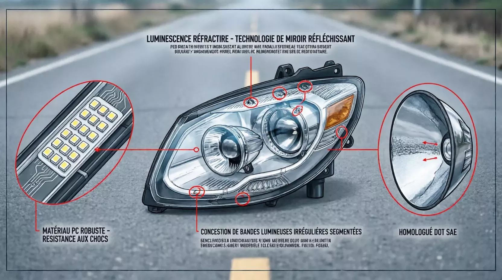 Lumière de sauna Halo LED pour Toyota Nissan GMC