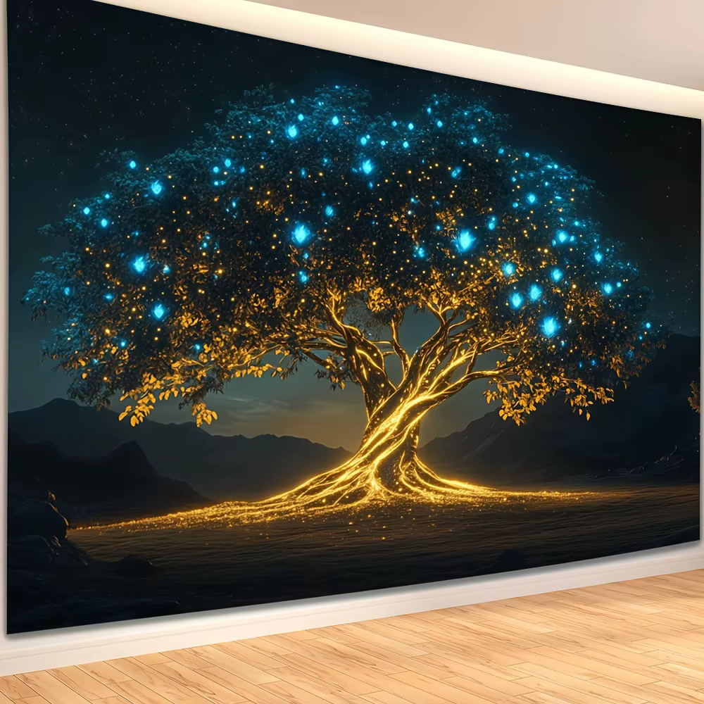 Tapisserie murale Arbre Magique Lumineux LED