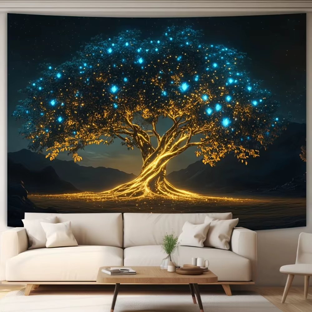 Tapisserie murale Arbre Magique Lumineux LED