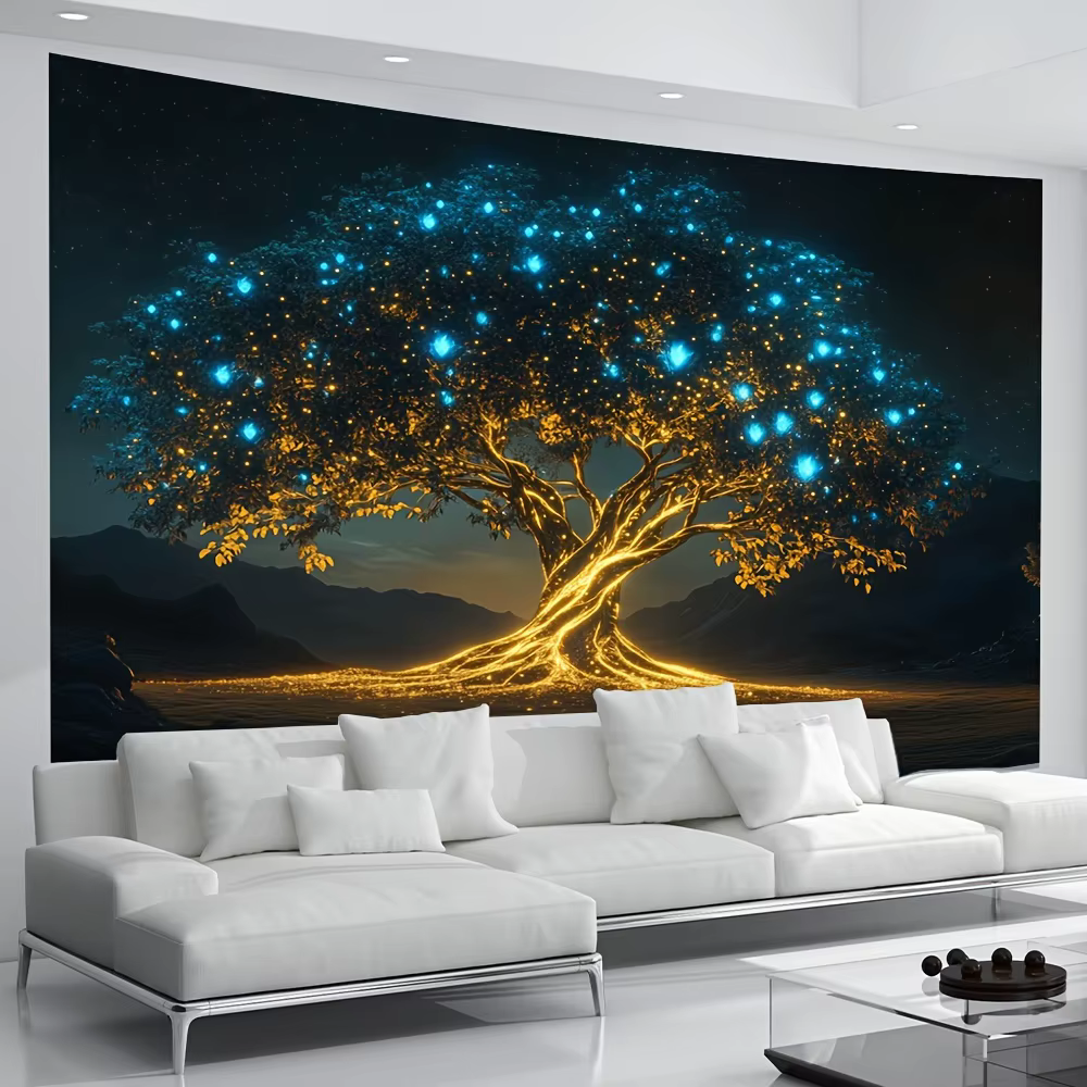 Tapisserie murale Arbre Magique Lumineux LED