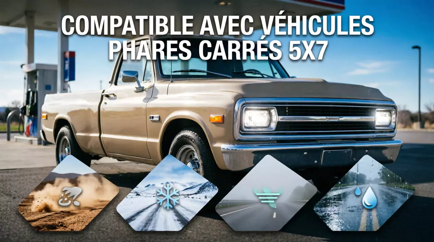 Lumière de sauna Halo LED pour Toyota Nissan GMC