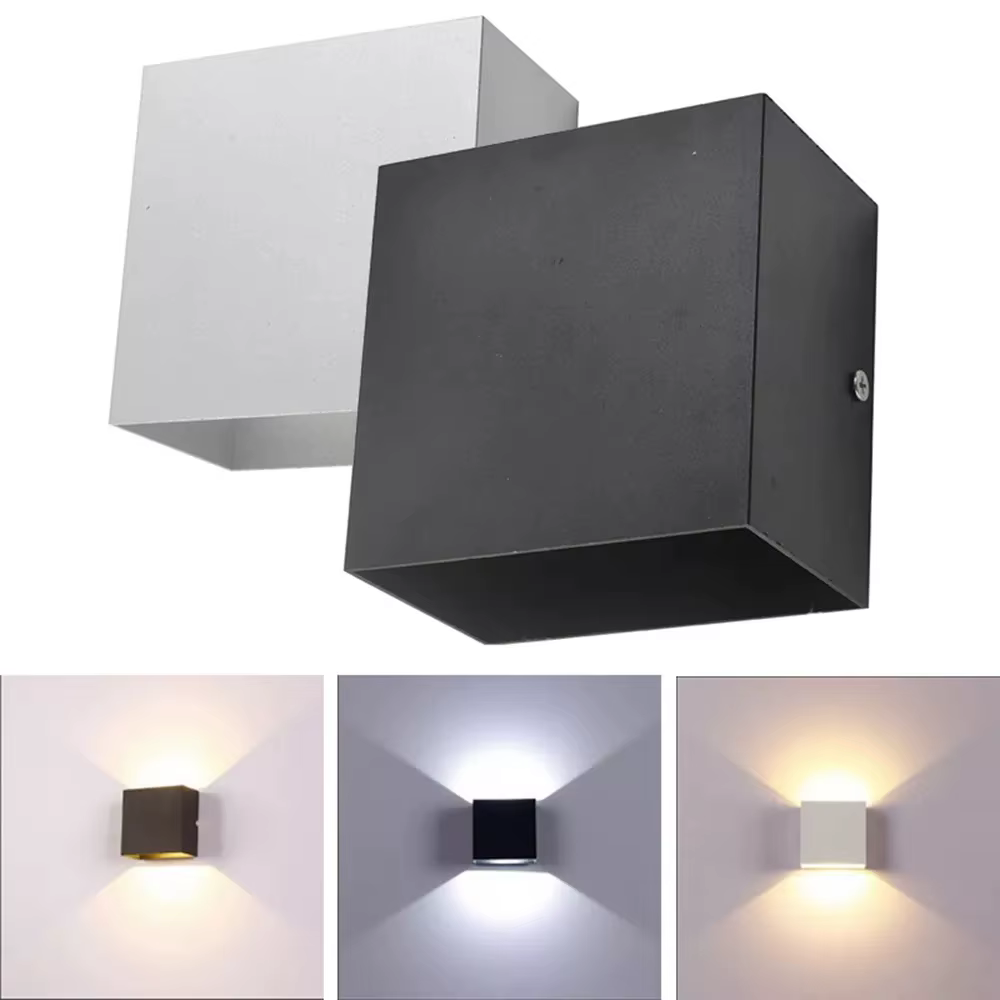 Lampe murale LED Tete de lit Cube