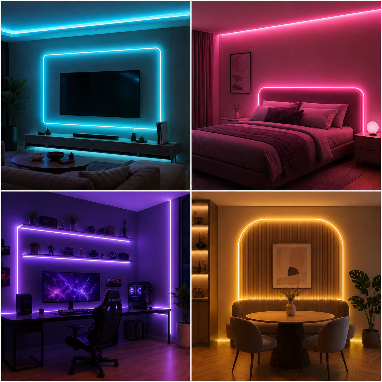 Ruban LED néon pour intérieur 