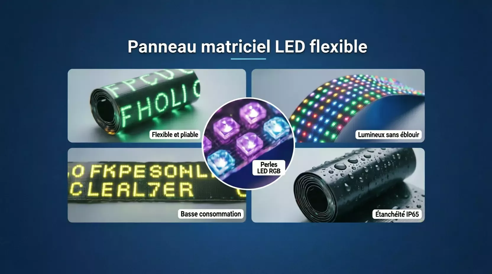 Panneaux publicitaires LED défilants
