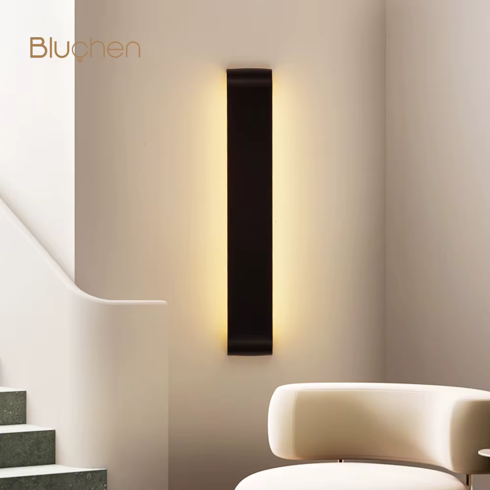 Applique murale Led en aluminium brossé