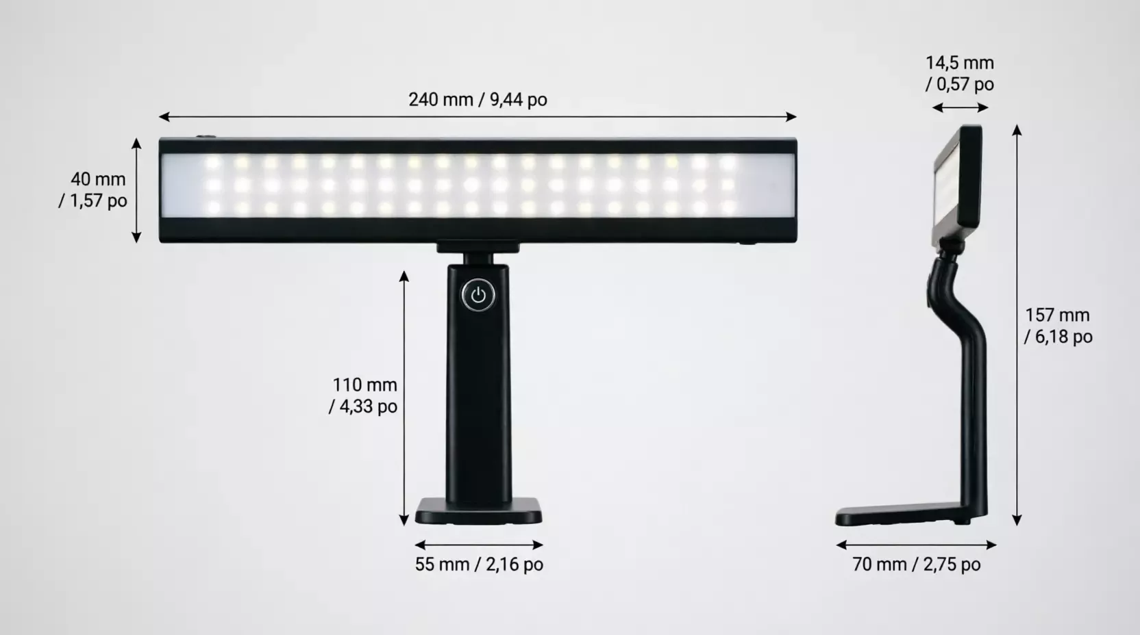 2 pièces  lampes murales LED pour Tableau